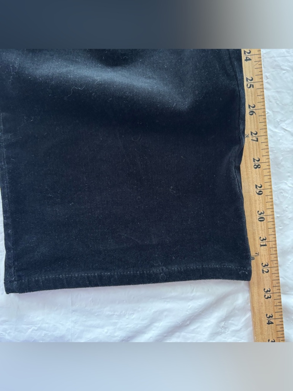NWT Tribal Black Corduroy Stretch Straight Leg Pants SZ 14 - Picture 7 of 8